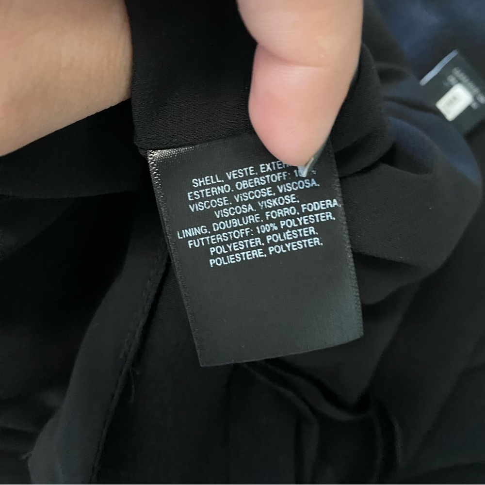 By Anthropologie Black The Essential Slim Jumpsuit Women's Size US 4 - Picture 11 of 12